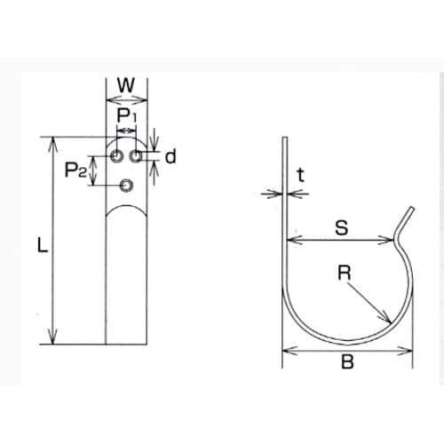 EA951DG−45 81 x135mm フック(