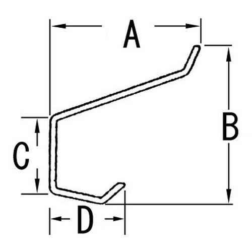 EA951DH−3 72x 72mm 2段フック(