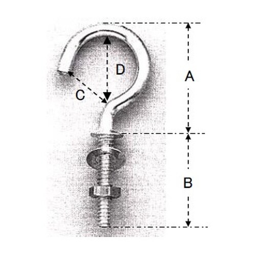 EA951DS−31 φ2.6 x25mm ナット