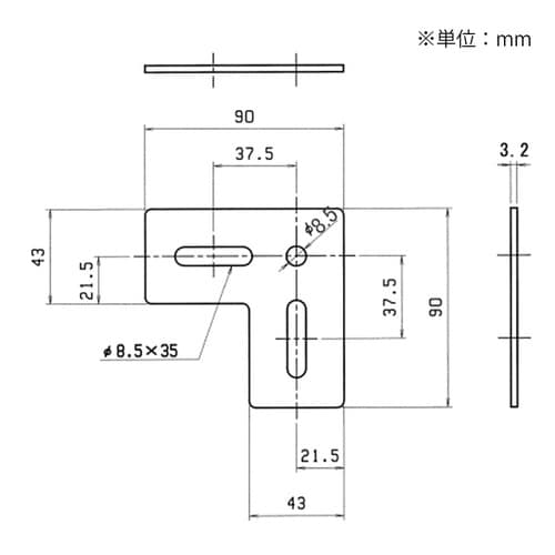 EA951EA−133A 43x 90x90mm