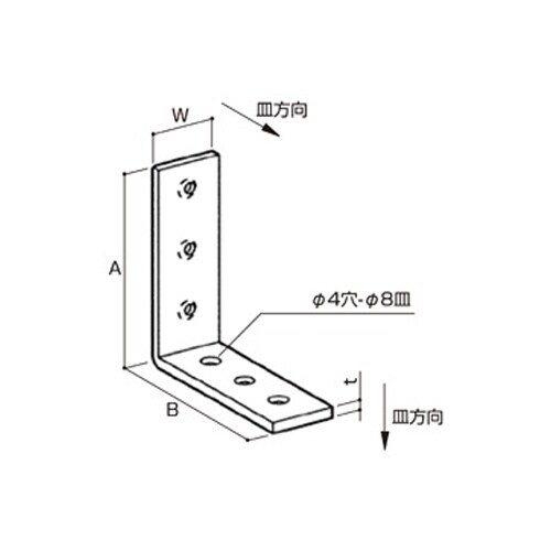 EA951EA−5 90x 90x38mm アング
