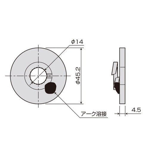 EA951EB−872 M12/ φ45mm 丸座