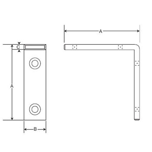 EA951EF−5 45 x90x16mm アング