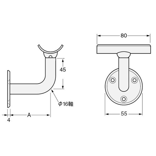 EA951EL−301 58mm(32mm)手すり