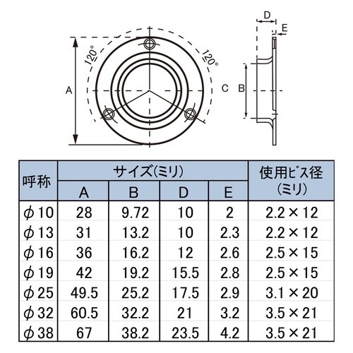 EA951ES−83 φ 16mm パイプ用ソケッ