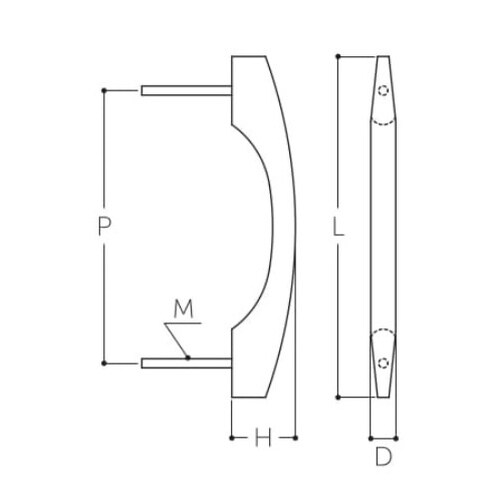 EA951HA−21 80mm 木製取手