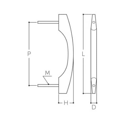 EA951HA−32 100mm 木製取手