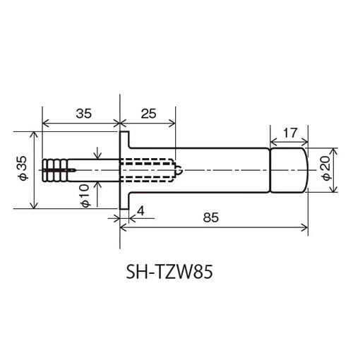 EA951LF−19 φ20x85mm 戸当り(コ