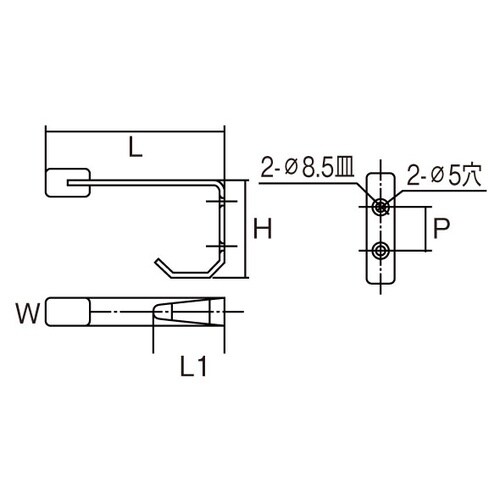 EA951LF−23 150mm 戸当り(ステンレ