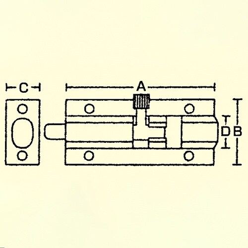 EA951LR−1 45mm 引抜きラッチ(アルミ