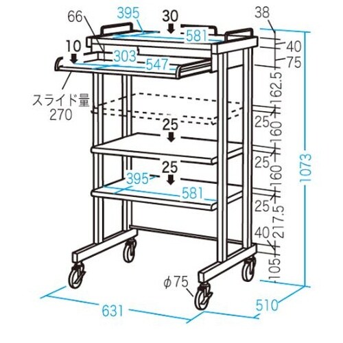 EA954HC−300 631x510x1073m