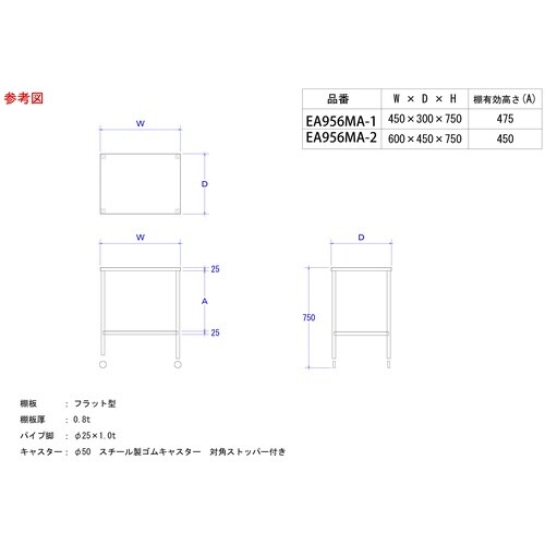 EA956MA−1 450x300x750mm/
