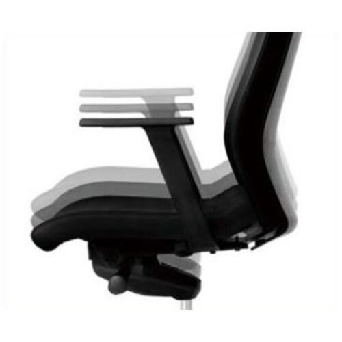 EA956XA−208 ビジネスチェアー(肘付/グ