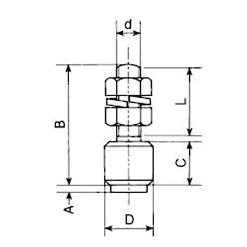 EA970BF−43 3号レール用ガイドローラー(