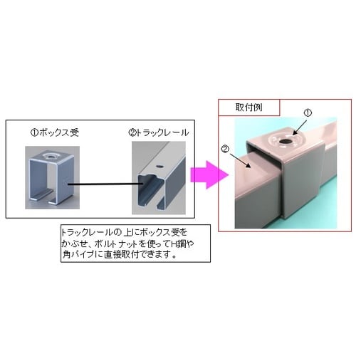 EA970CE−3 3号レール用 取付金具(金属部