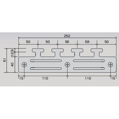 EA970GC−7 250x61mm シートハンガ