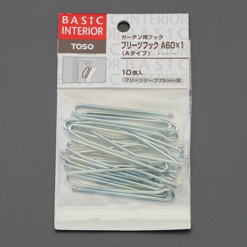 EA970KB−6 69mm プリーツフック(10