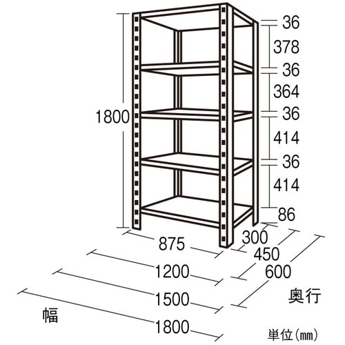 EA976AB−150 1500x450x1800