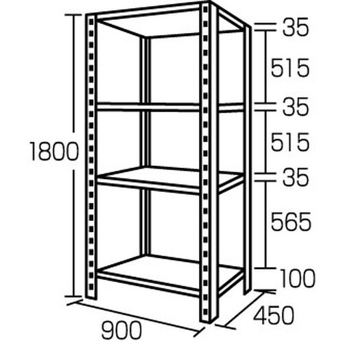 EA976B−34 900x450x1800mm/