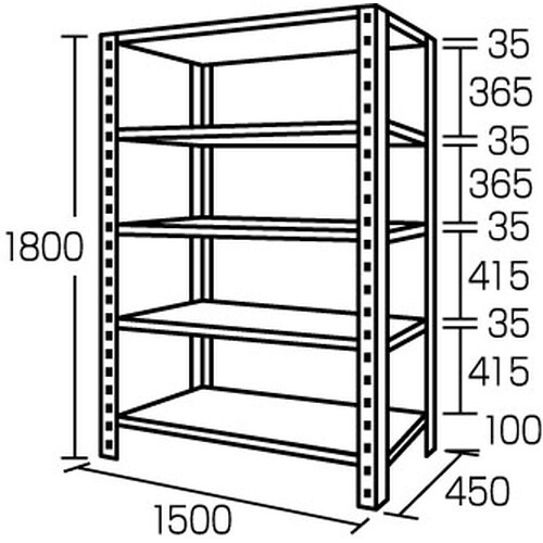EA976B−55 1500x450x1800mm