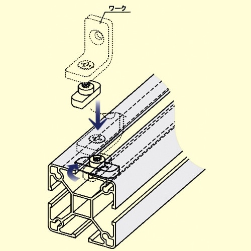 EA976CB−43 40角用 Uポール取付ロータ