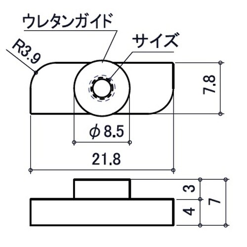 EA976CB−44 40角用 Uポール取付ロータ
