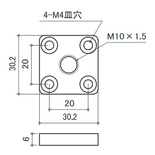 EA976CB−48 30角用 エンドプレート(M