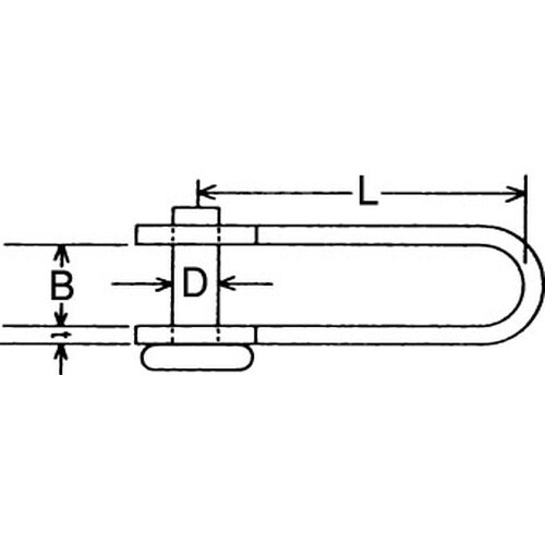 EA980S−9 5mm巾 リベット式シャックル(