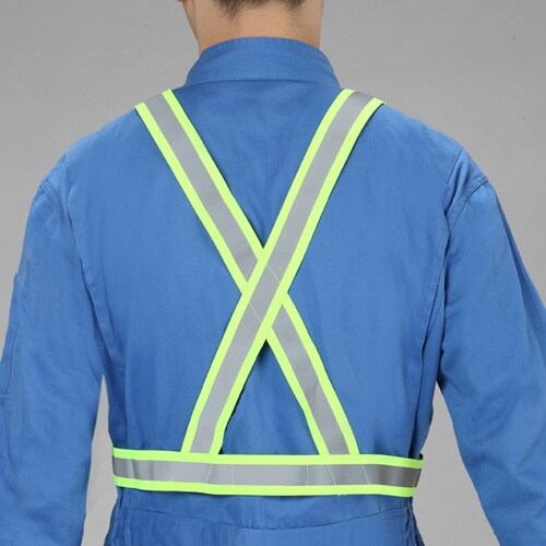 EA983R−17A 安全ベスト(縁無し/蛍光イエ