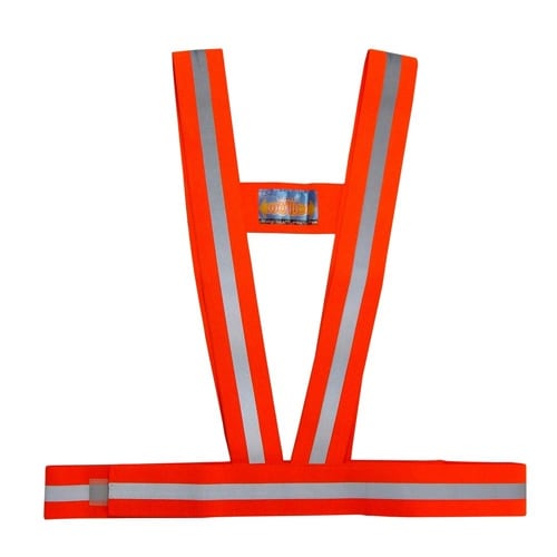 EA983R−261 安全ベスト(伸縮/オレンジ)