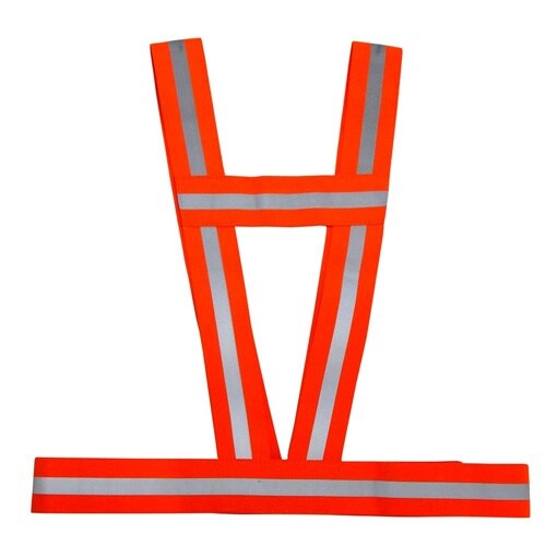 EA983R−261 安全ベスト(伸縮/オレンジ)