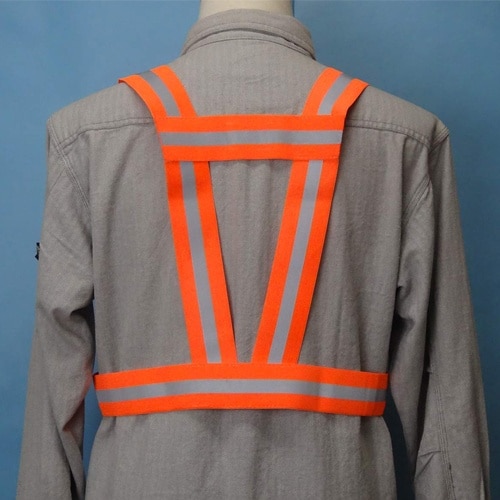 EA983R−261 安全ベスト(伸縮/オレンジ)