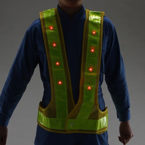 EA983R−526 LED安全ベスト(ビッグサイ