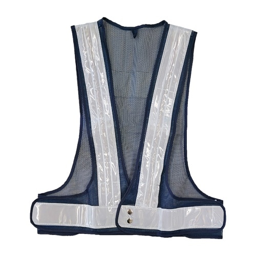 EA983R−532 LED安全ベスト(紺・白/赤