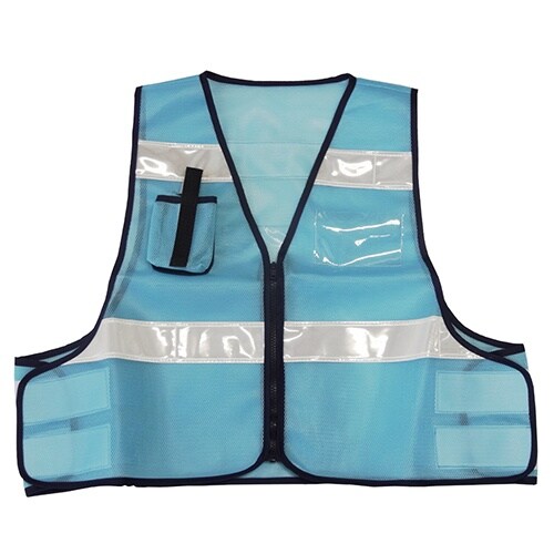 EA983R−87 防犯ベスト(スカイブルー)