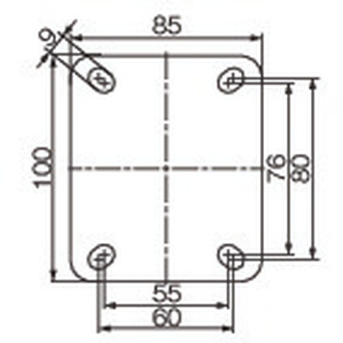EA986HT−81 60mm キャスター(自在金