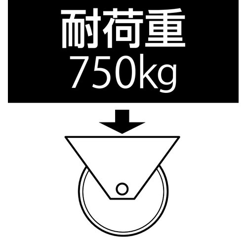 EA986KH−125 125mm キャスター(固
