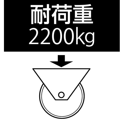EA986KX−2 100mm キャスター(固定金