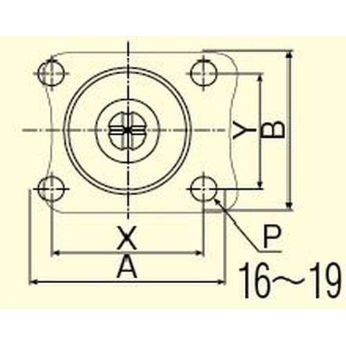 EA986PF−17 32mm キャスター(自在金