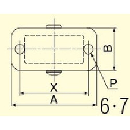 EA986PF−7 32mm キャスター(固定金具