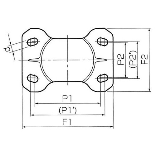 EA986PP−1 65mm キャスター(固定金具