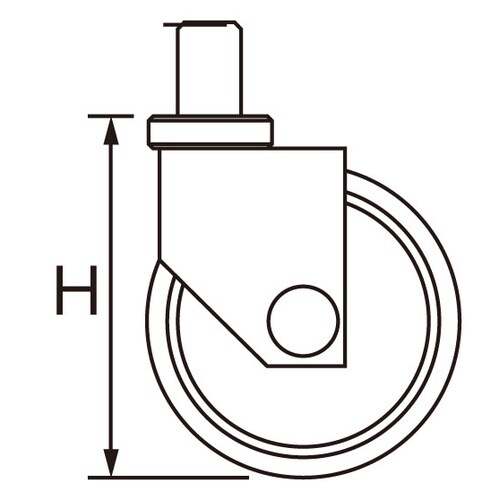 EA986PT−131 40mm キャスター(自在