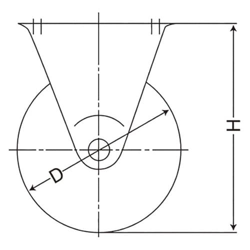 EA986PT−201 25mm キャスター(固定