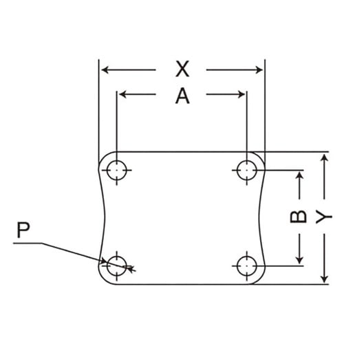 EA986PT−232 75mm キャスター(自在