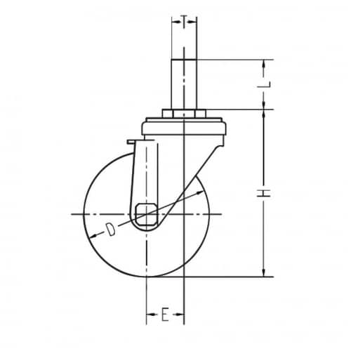 EA986PT−834 50mm/16mm キャス
