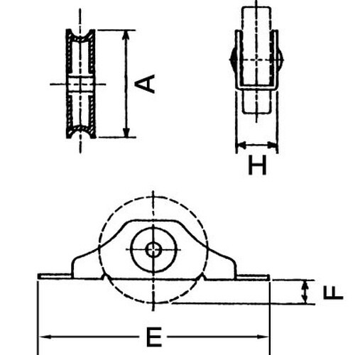 EA986RF−36 戸車(吸音型/2個)