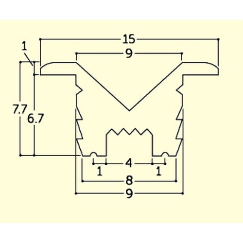 EA986RH−101 9(15)x1800mm