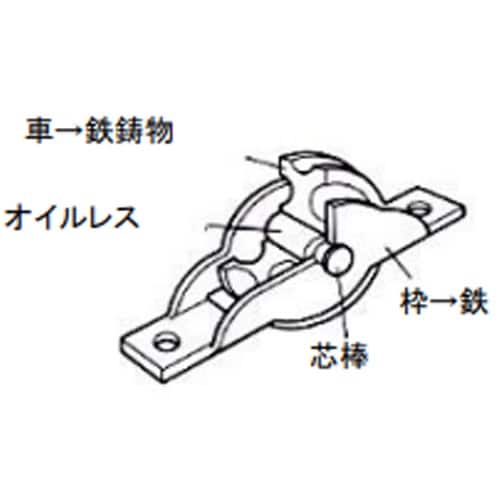 EA986RJ−30 30mm 戸車(平型・スチー