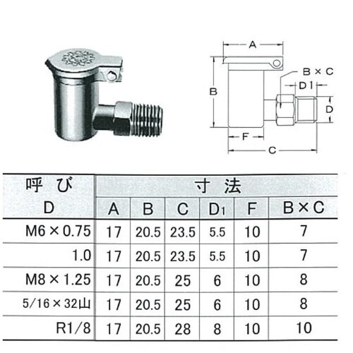 EA991CW−42 R 1/8” L型オイルカッ