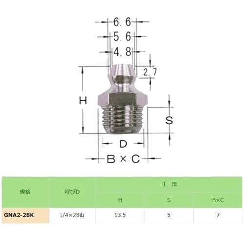 EA991CZ−151 UNF 1/4” グリース